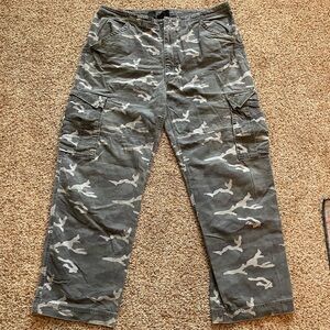 Harley-Davidson Gray Camouflage Cargo Pants